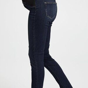 Maternity Paige Transcend Verdugo Ultra Skinny Maternity Jeans- Black- (29)-New